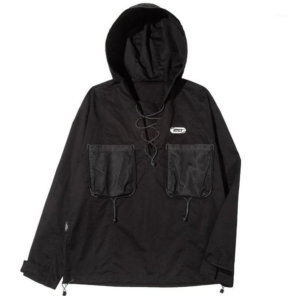 men's jackets techwear oversized cargo casual coat streetwear tactical function pullover harajuku drawstring hoody hip hop windbreaker, Black;brown
men's jackets techwear oversized cargo casual coat streetwear tactical function pullover harajuku drawstring hoody hip hop windbreaker, Black;brown