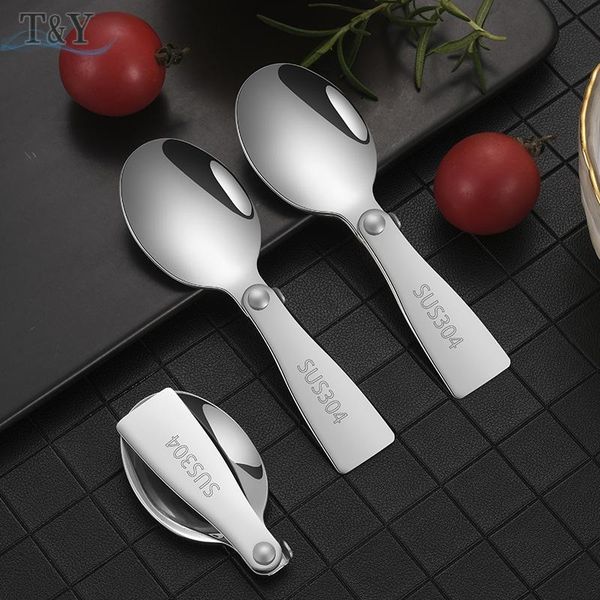 t&y 1pc 10.8cm 304 stainless steel camping hiking folding spoon, outdoor picnic tableware coffee salad dessert utensil spoon
t&y 1pc 10.8cm 304 stainless steel camping hiking folding spoon, outdoor picnic tableware coffee salad dessert utensil spoon