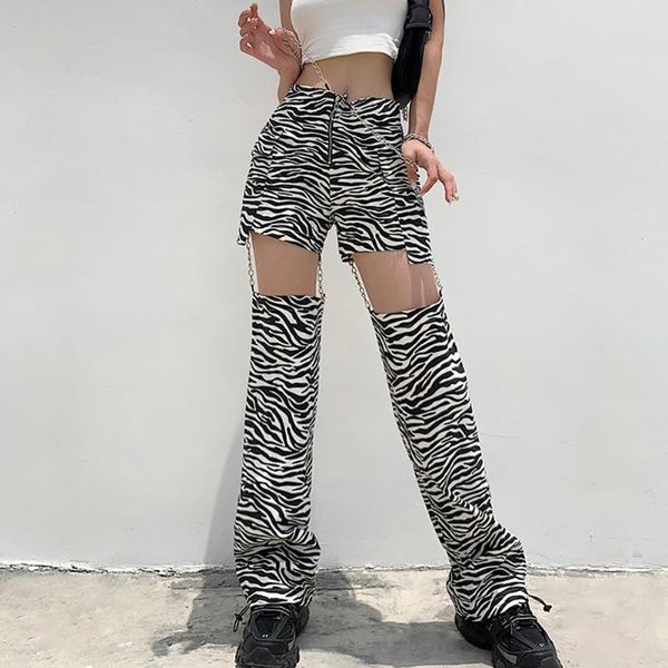 gothic metal chains zebra pattern women y2k sweatpants high rise cut out straight cargo pants long pockets trousers streetwear, Black;white
gothic metal chains zebra pattern women y2k sweatpants high rise cut out straight cargo pants long pockets trousers streetwear, Black;white