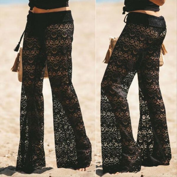 palazzo lace cave flower women pant wide leg trousers plain flared legging plus size, Black;white
palazzo lace cave flower women pant wide leg trousers plain flared legging plus size, Black;white