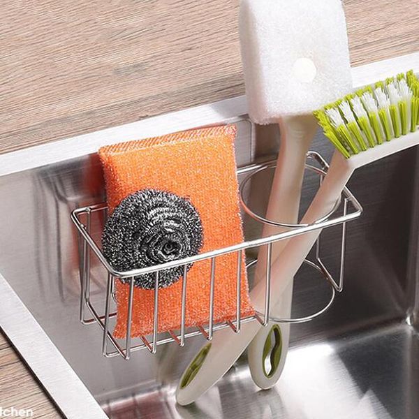 kitchen storage & organization stainless steel sponge and brush holder no drilling sink organizer waterproof caddy drainer integrated
kitchen storage & organization stainless steel sponge and brush holder no drilling sink organizer waterproof caddy drainer integrated