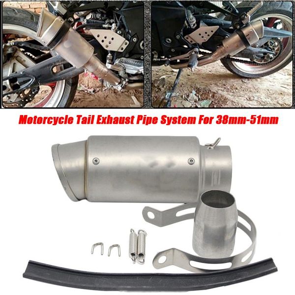 motorcycle exhaust system 38-51mm pipe stainless steel tail no db killer escape right side tips
motorcycle exhaust system 38-51mm pipe stainless steel tail no db killer escape right side tips