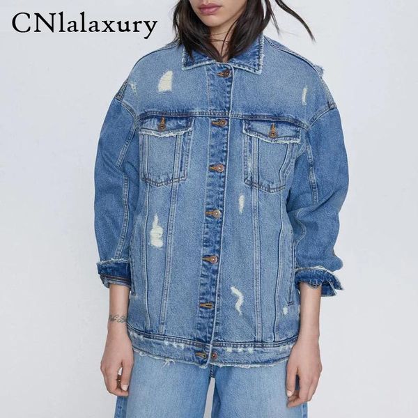 2021 autumn street style blue hole bomber denim jackets women solid button jeans coat female casual loose cowboy outwear, Black;brown
2021 autumn street style blue hole bomber denim jackets women solid button jeans coat female casual loose cowboy outwear, Black;brown