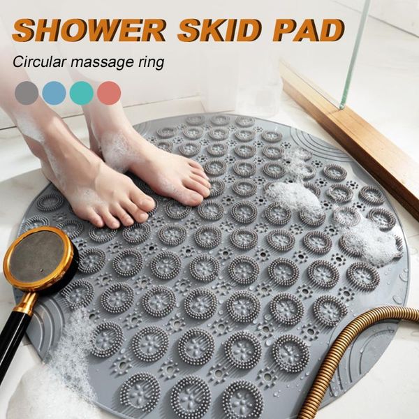 bath mats 55x55 cm round shower mat non-slip strong suction bathroom stall with drain holes massage foot pad accessories
bath mats 55x55 cm round shower mat non-slip strong suction bathroom stall with drain holes massage foot pad accessories