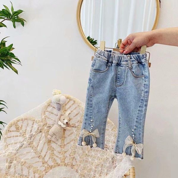 jeans girls kids autumn spring clothes trousers children denim pants for baby girl elegant bow cutejeans toddlers 1-6year, Blue
jeans girls kids autumn spring clothes trousers children denim pants for baby girl elegant bow cutejeans toddlers 1-6year, Blue