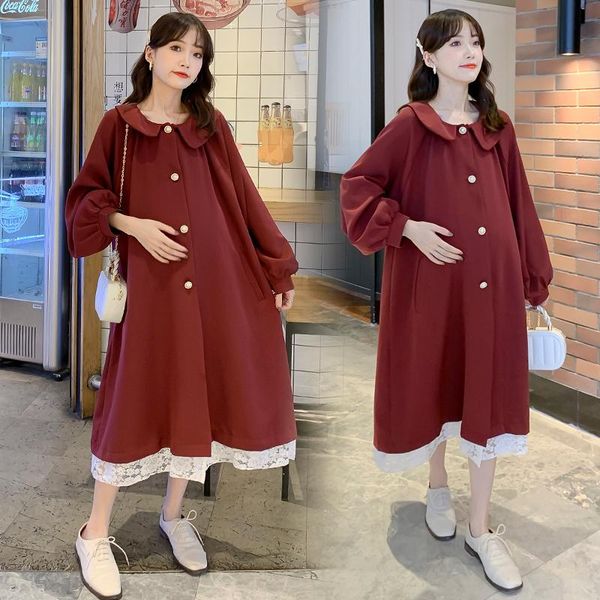 maternity dresses 1910# autumn winter korean fashion long dress sweet lovely large size loose clothes for pregnant women pregnancy, White
maternity dresses 1910# autumn winter korean fashion long dress sweet lovely large size loose clothes for pregnant women pregnancy, White
