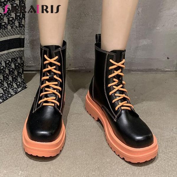 boots sarairis sewing fashion brand casual women design chunky ladies candy color lace up mid calf shoes, Black
boots sarairis sewing fashion brand casual women design chunky ladies candy color lace up mid calf shoes, Black