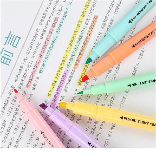 6 pcs/set candy color double headed highlighter marker pen cute fluorescent pen for marking office school writing jlloob
6 pcs/set candy color double headed highlighter marker pen cute fluorescent pen for marking office school writing jlloob