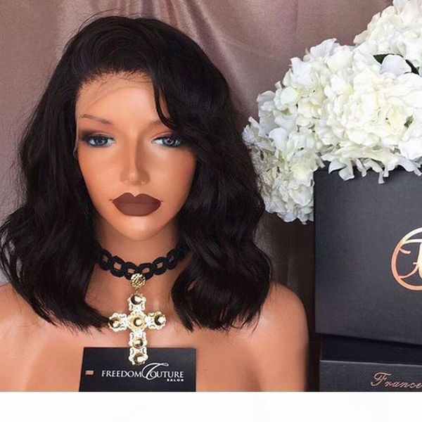 wholesale 14" bob style wet and wavy lace front wig virgin human hair body wavy natural bob wig from hair factory, Black;brown
wholesale 14" bob style wet and wavy lace front wig virgin human hair body wavy natural bob wig from hair factory, Black;brown
