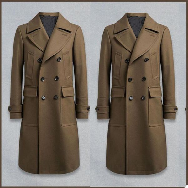 men's wool & blends men double breasted suits brown woolen custom made tweed tuxedos peaked lapel blazer formal long coat fashion overc, Black
men's wool & blends men double breasted suits brown woolen custom made tweed tuxedos peaked lapel blazer formal long coat fashion overc, Black