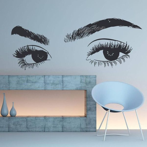 wall stickers eyelashes eye decal girls eyebrows sticker make up beauty salon decoration art decals b670 
wall stickers eyelashes eye decal girls eyebrows sticker make up beauty salon decoration art decals b670