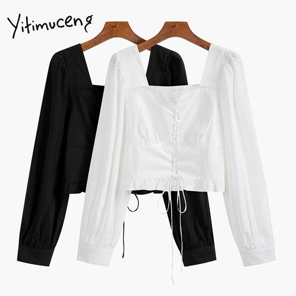 women's blouses & shirts yitimuceng womens and casual solid chic lace up long sleeve fashion clothing elegant office lady crop, White
women's blouses & shirts yitimuceng womens and casual solid chic lace up long sleeve fashion clothing elegant office lady crop, White
