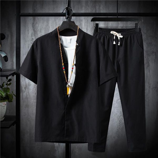 men's tracksuits clothing large size tracksuit husband 2021 summer suit linen t-shirt fashion male set chinese style 5xl plus two piece, Gray
men's tracksuits clothing large size tracksuit husband 2021 summer suit linen t-shirt fashion male set chinese style 5xl plus two piece, Gray
