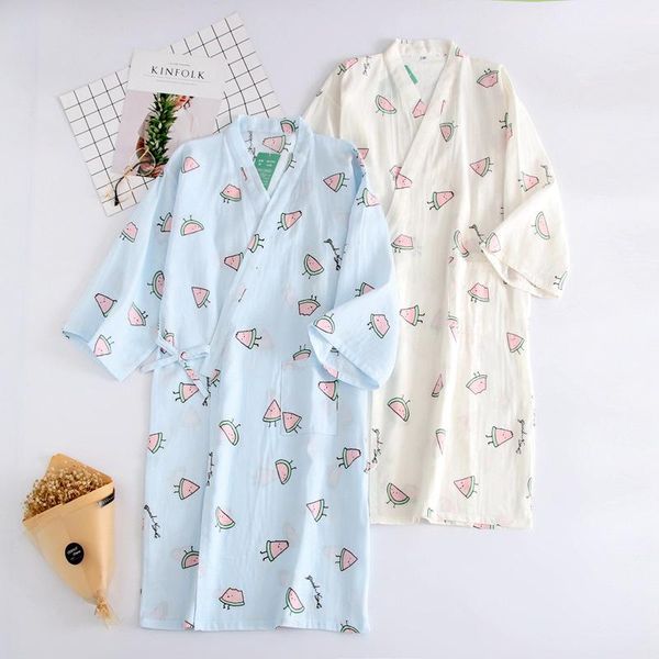 women's sleepwear spring/summer women nightgown pure cotton gauze japan kimono robe ladies loose comfortable cool thin spa home bathrob, Black;red
women's sleepwear spring/summer women nightgown pure cotton gauze japan kimono robe ladies loose comfortable cool thin spa home bathrob, Black;red