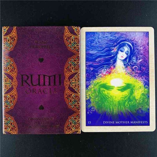 rumi mysterious 44pcs english card tarot oracles cards with pdf guidebook board game for family party entertainment
rumi mysterious 44pcs english card tarot oracles cards with pdf guidebook board game for family party entertainment