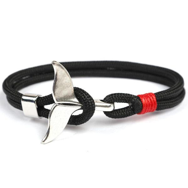 charm bracelets hand-woven whale tail lucky bracelet for men and women, thread rope anchor sailor jewelry gift, Golden;silver
charm bracelets hand-woven whale tail lucky bracelet for men and women, thread rope anchor sailor jewelry gift, Golden;silver