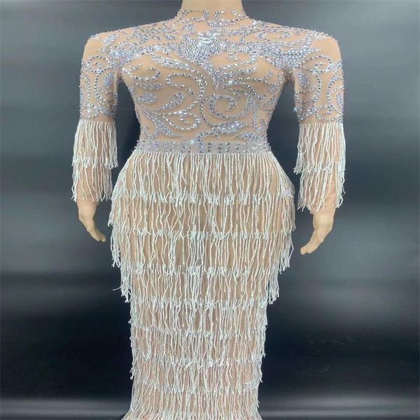 party decoration h174 jumpsuit tight nightclub tassels diamond crystal rhinestone gem drilling chain elastic stretched long sleeves modern d
party decoration h174 jumpsuit tight nightclub tassels diamond crystal rhinestone gem drilling chain elastic stretched long sleeves modern d