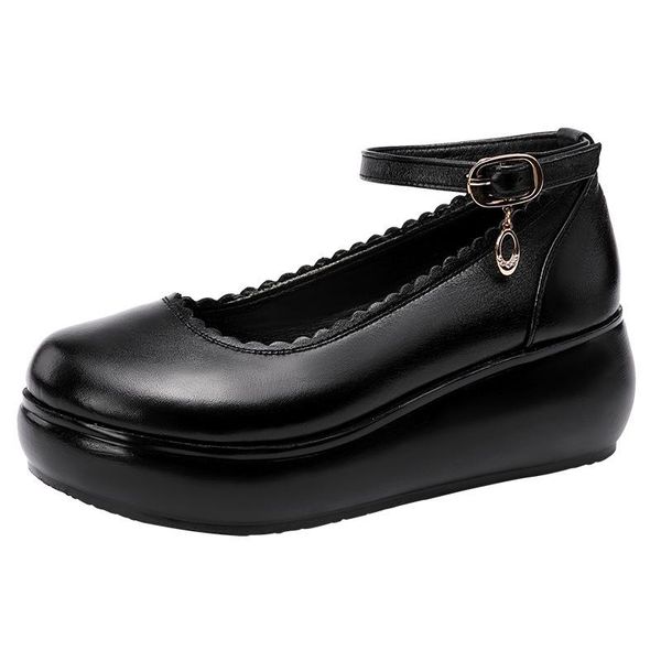 dress shoes small big size 32 33-43 ankle strap platform 2021 med heel wedges pumps women elegant office mother dance footwear, Black
dress shoes small big size 32 33-43 ankle strap platform 2021 med heel wedges pumps women elegant office mother dance footwear, Black