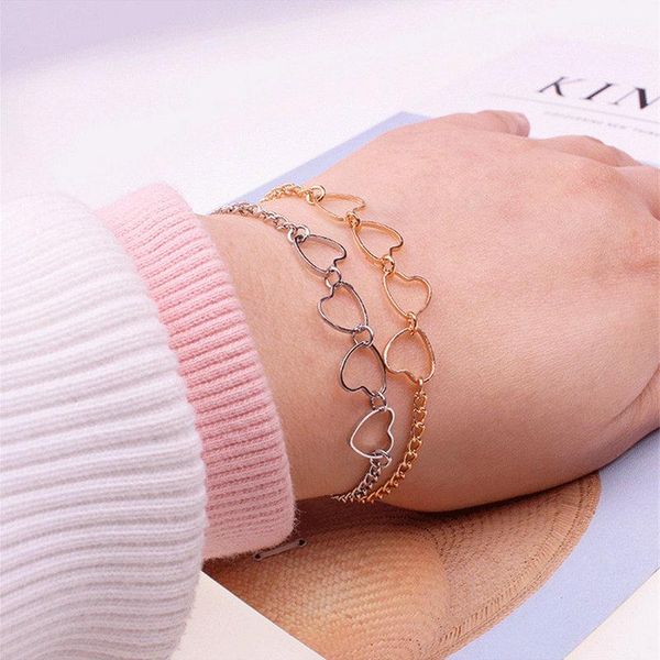 link, chain fashion bracelet hollow out love family stainless steel charm heart bracelets bangle pulsera jewelry gift for women mother, Black
link, chain fashion bracelet hollow out love family stainless steel charm heart bracelets bangle pulsera jewelry gift for women mother, Black