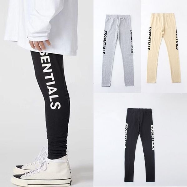 high street fog double line essentials letter printing bibo same slim men's elastic bottomed pants, Black
high street fog double line essentials letter printing bibo same slim men's elastic bottomed pants, Black
