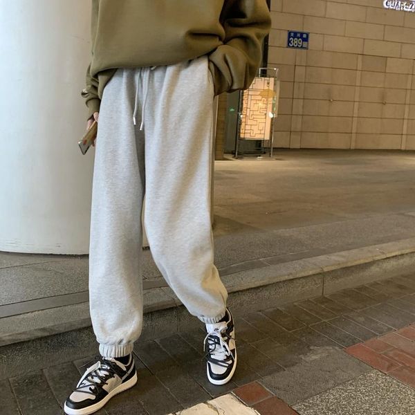 women fall winter high waist pants casual loose full length harem pants female fashion korean plus velvet solid color trousers, Black;white
women fall winter high waist pants casual loose full length harem pants female fashion korean plus velvet solid color trousers, Black;white