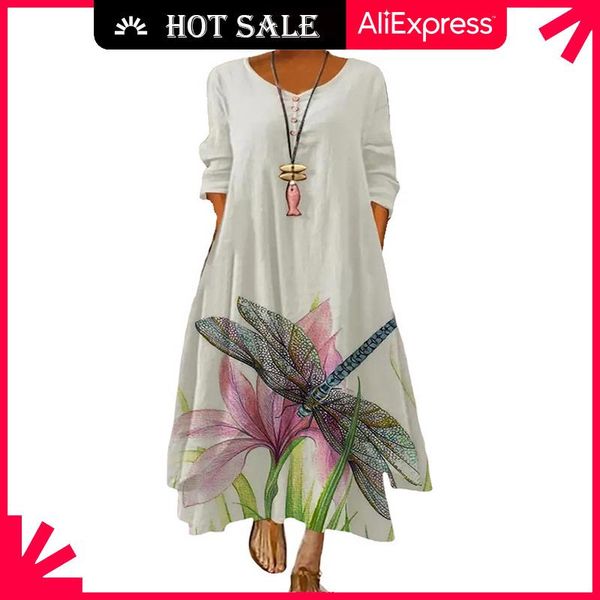 casual dresses movokaka floral print vintage dress 2021 party button summer sundresses elegant women with long sleeves, Black;gray
casual dresses movokaka floral print vintage dress 2021 party button summer sundresses elegant women with long sleeves, Black;gray