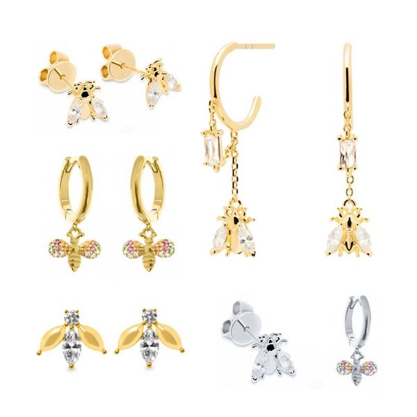 dangle & chandelier gs 925 sterling silver gold chain bees honey pendiente piercing drop earring winter wedding fashion party jewelry for wo
dangle & chandelier gs 925 sterling silver gold chain bees honey pendiente piercing drop earring winter wedding fashion party jewelry for wo