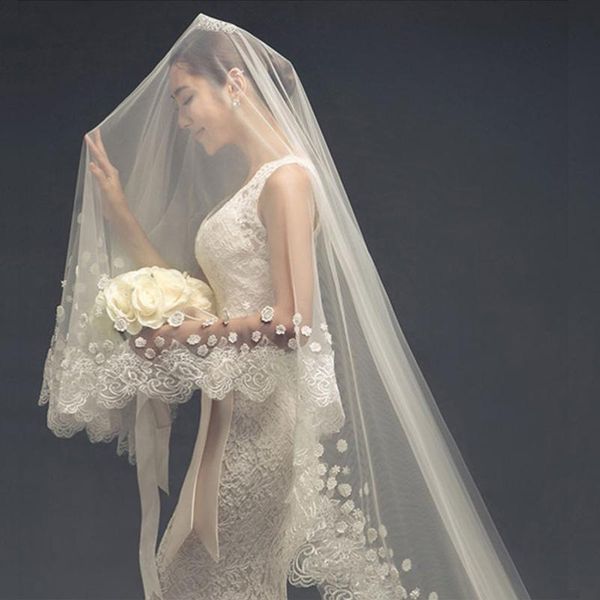 bridal veils 3 meter long lace appliques beidal veil with comb white/ivory cathedral wedding elegant accessories voile mariage, Black
bridal veils 3 meter long lace appliques beidal veil with comb white/ivory cathedral wedding elegant accessories voile mariage, Black
