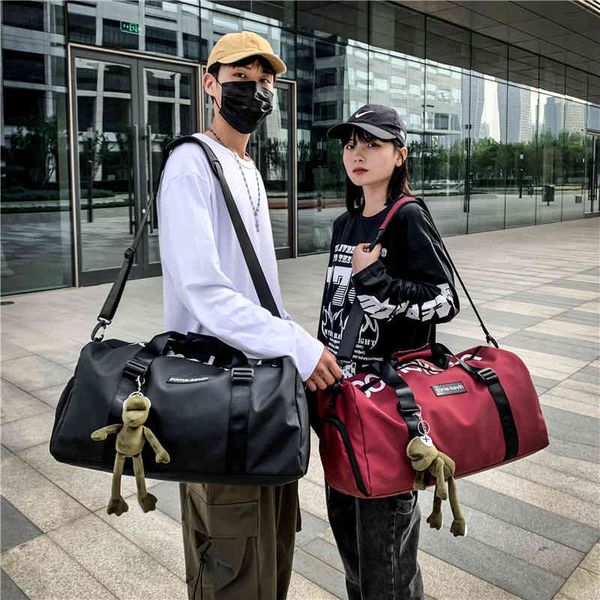 fitness bag business trip short distance travel women men's one shoulder portable shoes high capacity sports luggage, Blue;pink
fitness bag business trip short distance travel women men's one shoulder portable shoes high capacity sports luggage, Blue;pink