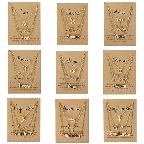 pendant necklaces 3pcs/set fashion zodiac 12 constellation for women charm scorpio taurus leo necklace jewelry gifts, Silver
pendant necklaces 3pcs/set fashion zodiac 12 constellation for women charm scorpio taurus leo necklace jewelry gifts, Silver