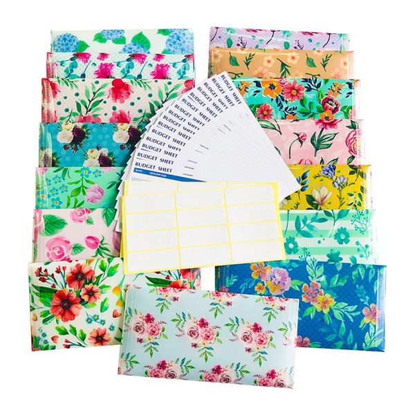 gift wrap 15pcs/pack creative flower pattern budget cash plastic snap button envelopes pocket
gift wrap 15pcs/pack creative flower pattern budget cash plastic snap button envelopes pocket