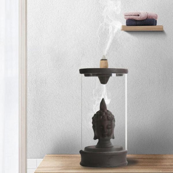 fragrance lamps ceramic buddha backflow incense burner holder smoke waterfall teahouse sandalwood censer handicraft home decor
fragrance lamps ceramic buddha backflow incense burner holder smoke waterfall teahouse sandalwood censer handicraft home decor
