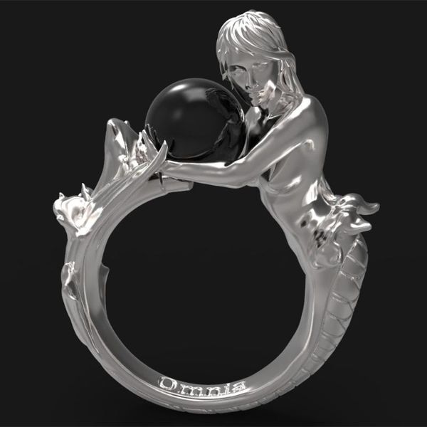 wedding rings unique style female white black mermaid ring fashion silver rose gold bands promise love engagement for women, Slivery;golden
wedding rings unique style female white black mermaid ring fashion silver rose gold bands promise love engagement for women, Slivery;golden