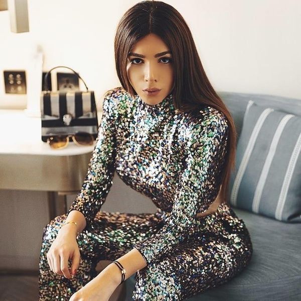 women's jumpsuits & rompers 2021 women black sequined round neck long sleeve two piece set jumpsuit elegant party bodycon bandage, Black;white
women's jumpsuits & rompers 2021 women black sequined round neck long sleeve two piece set jumpsuit elegant party bodycon bandage, Black;white