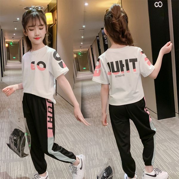 children clothing sets kids summer autumn girl outfit sports suit set 3-13y child clothes teen girls activetracksuit, White
children clothing sets kids summer autumn girl outfit sports suit set 3-13y child clothes teen girls activetracksuit, White