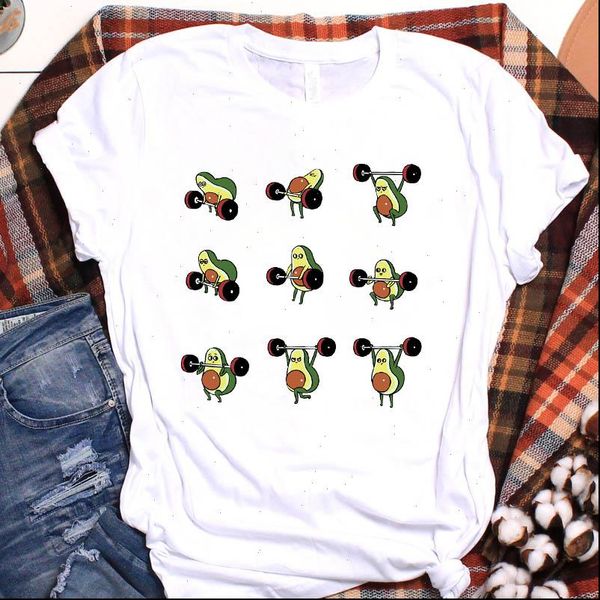 women lady t shirt cute avocado printed tshirt ladies short sleeve loose tee shirt women female clothes graphic t shirt, White
women lady t shirt cute avocado printed tshirt ladies short sleeve loose tee shirt women female clothes graphic t shirt, White