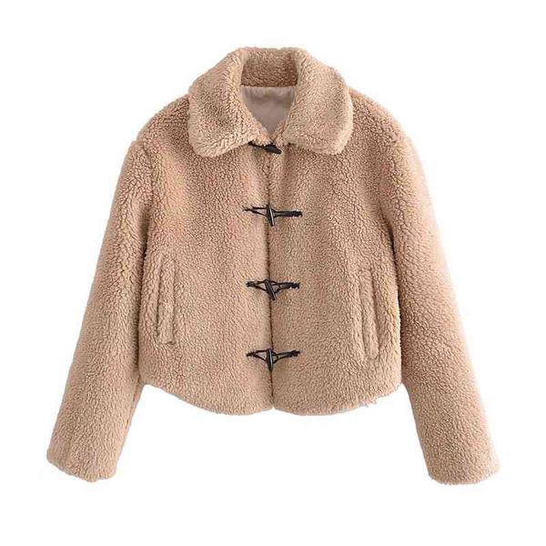 2021 style women's lapel coat autumn winter loose single breasted short fleece 5854237, Black;brown
2021 style women's lapel coat autumn winter loose single breasted short fleece 5854237, Black;brown