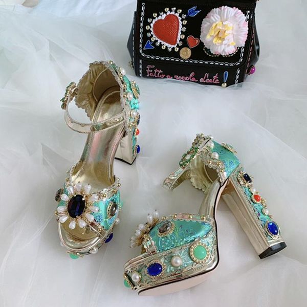 dress shoes fish mouth sandals embroidery lace rhinestone women chunky heel crystal flower pearl diamond platform wedding shoe woman, Black
dress shoes fish mouth sandals embroidery lace rhinestone women chunky heel crystal flower pearl diamond platform wedding shoe woman, Black