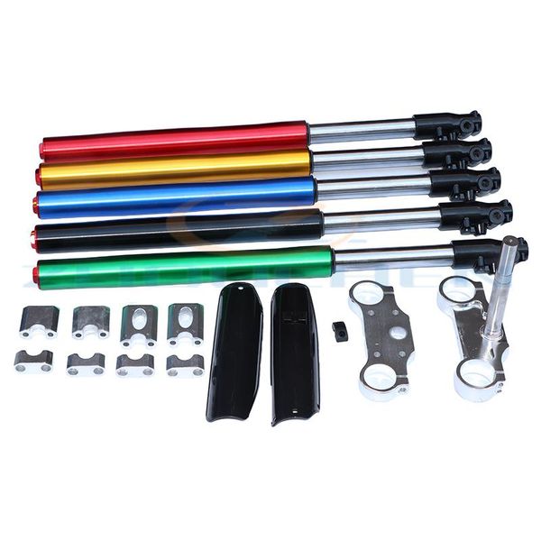parts 710mm front inverted fork absorption 45mm suitable for chinese dirt pit bicycle crf klx with protective cover
parts 710mm front inverted fork absorption 45mm suitable for chinese dirt pit bicycle crf klx with protective cover