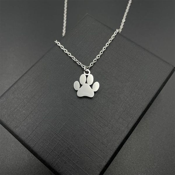 pendant necklaces stainless steel cute print dog necklace cat two tone pubby pet animals for women 18'' collares, Silver
pendant necklaces stainless steel cute print dog necklace cat two tone pubby pet animals for women 18'' collares, Silver