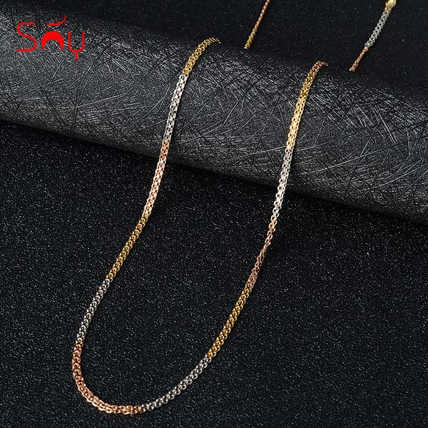 sunny jewelry fashion three color copper necklace chain for women man classic for daily wear gift anniversary, Silver
sunny jewelry fashion three color copper necklace chain for women man classic for daily wear gift anniversary, Silver