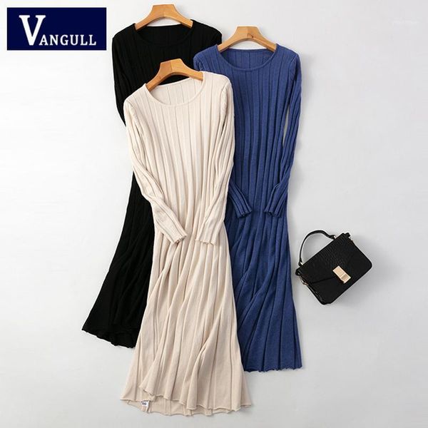 vangull long sleeve sweater dress women autumn winter thick a-line fashion slim female jumper knitted, Black;gray
vangull long sleeve sweater dress women autumn winter thick a-line fashion slim female jumper knitted, Black;gray