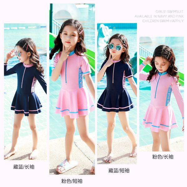 sunscreen children's new 2020 long sleeve girls korean princess one-piece lovely swimsuit, White;black
sunscreen children's new 2020 long sleeve girls korean princess one-piece lovely swimsuit, White;black