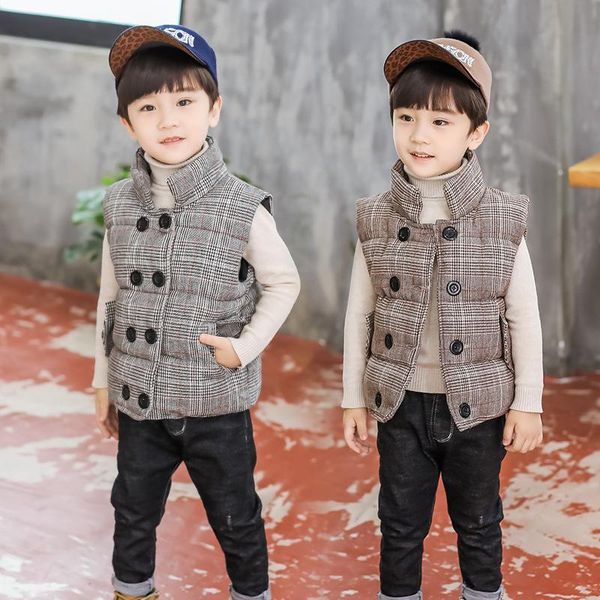 waistcoat boys 2-8 years sleeveless hoodless casual cardigan vest fashion plaid double breasted warm cottoned winter autumn vests, Camo
waistcoat boys 2-8 years sleeveless hoodless casual cardigan vest fashion plaid double breasted warm cottoned winter autumn vests, Camo