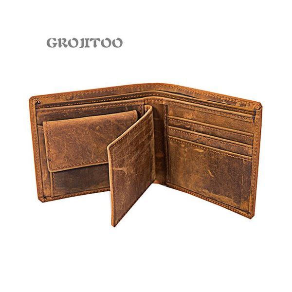 grojitoo new fashion men's genuine leather short wallet horizontal multi card wallet head leather folding bag purse, Red;black
grojitoo new fashion men's genuine leather short wallet horizontal multi card wallet head leather folding bag purse, Red;black