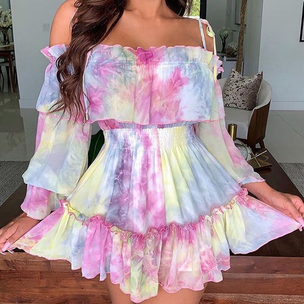 2021 new spring slash neck print women ruffle patchwork tie dye a-line long sleeve sling es mini party vestidos 1ov6, Black;gray
2021 new spring slash neck print women ruffle patchwork tie dye a-line long sleeve sling es mini party vestidos 1ov6, Black;gray