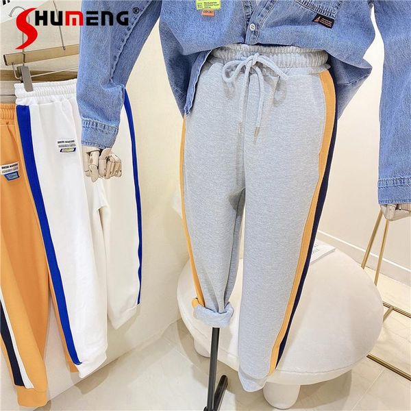 2021 spring autumn new korean style side striped lady casual pants loose ankle-banded sports pants all-match student sweatpants, Black;white
2021 spring autumn new korean style side striped lady casual pants loose ankle-banded sports pants all-match student sweatpants, Black;white