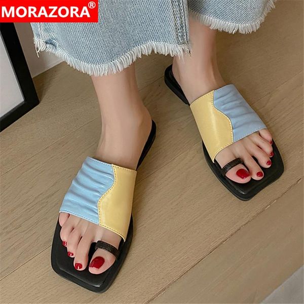 morazora new genuine leather women slippers comfortable flat heel casual ladies mules shoes summer mixed colors flats, Black
morazora new genuine leather women slippers comfortable flat heel casual ladies mules shoes summer mixed colors flats, Black