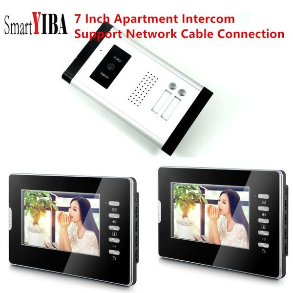smartyiba new apartment intercom entry system 2 monitor 7" hd color video door phone doorbell intercom system 2 houses
smartyiba new apartment intercom entry system 2 monitor 7" hd color video door phone doorbell intercom system 2 houses