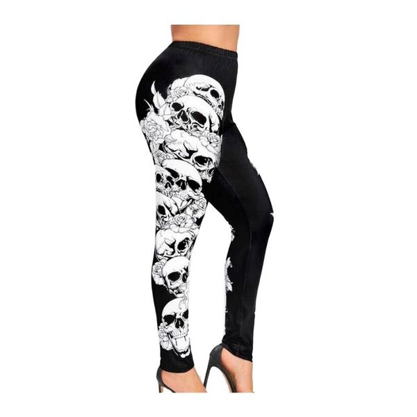 women's leggings women plus size skull printed ladies gothic halloween fitness feminina leggins mujer 5xl, Black
women's leggings women plus size skull printed ladies gothic halloween fitness feminina leggins mujer 5xl, Black